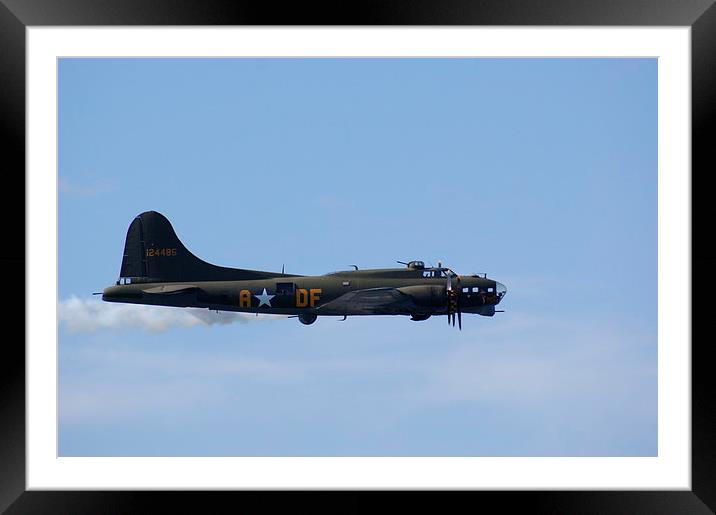 Sally-b B-52 Bomber Framed Mounted Print by Ben Ellis