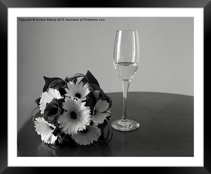 bouquet Framed Mounted Print by Gordon Bishop