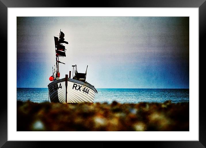 Fishing boat Framed Mounted Print by