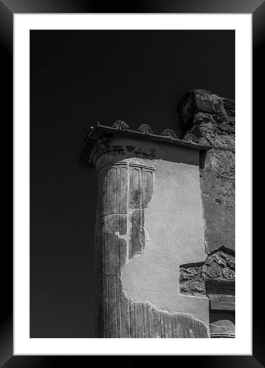 Pillar of Pompeii Framed Mounted Print by George Davidson