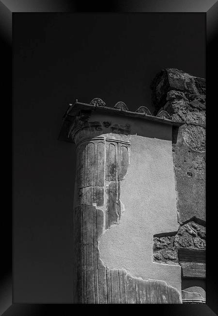 Pillar of Pompeii Framed Print by George Davidson