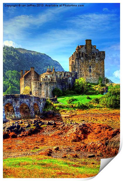 Eilean Donan Castle Print by Ian Jeffrey
