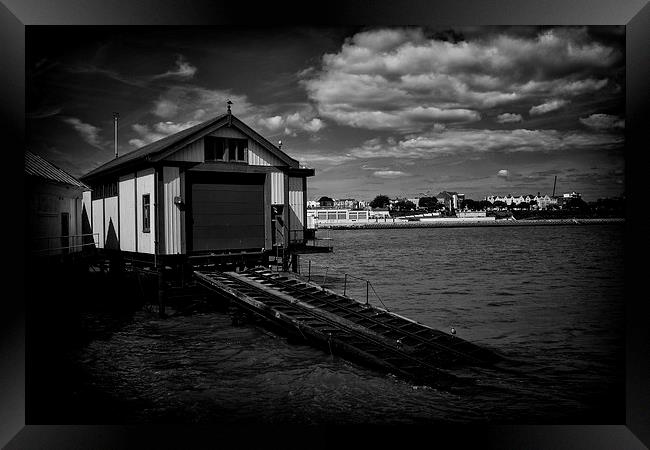 Clacton Pier Lifeboat Station & Slipway Framed Print by Phil Clements