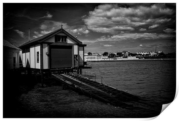 Clacton Pier Lifeboat Station & Slipway Print by Phil Clements