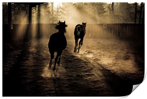 the chase Print by Jo Beerens