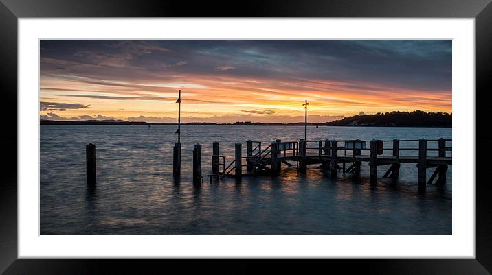 Poole Harbour Sunset Framed Mounted Print by Phil Wareham