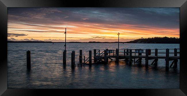 Poole Harbour Sunset Framed Print by Phil Wareham