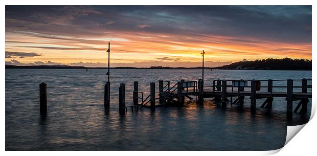 Poole Harbour Sunset Print by Phil Wareham