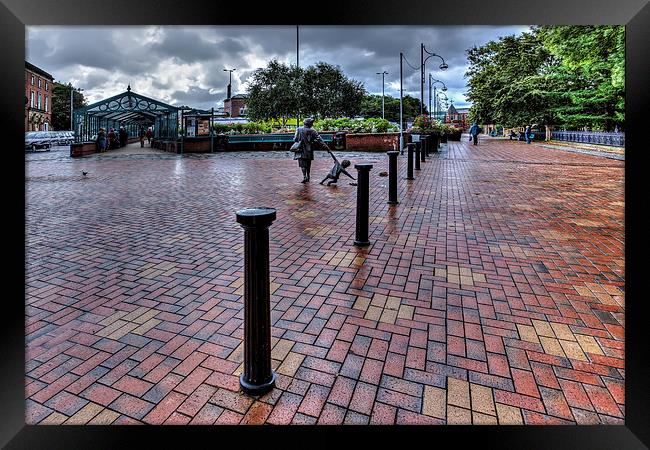 Blackburn Boulevard Framed Print by Sandra Pledger