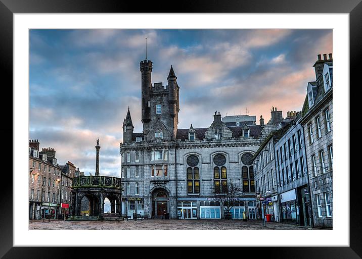 Aberdeen Castlegate Sunrise Framed Mounted Print by Michael Moverley