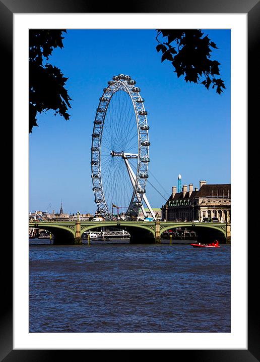 London Eye Framed Mounted Print by Dean Messenger