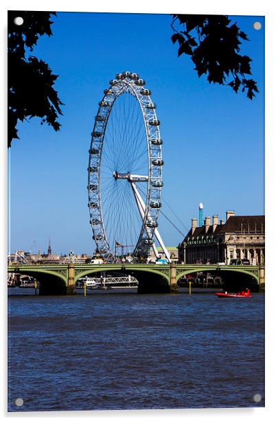 London Eye Acrylic by Dean Messenger
