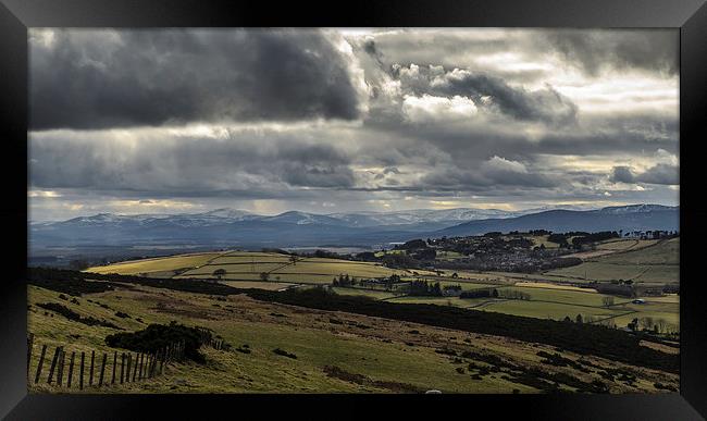 Grampian Mountains with Snow Framed Print by Michael Moverley