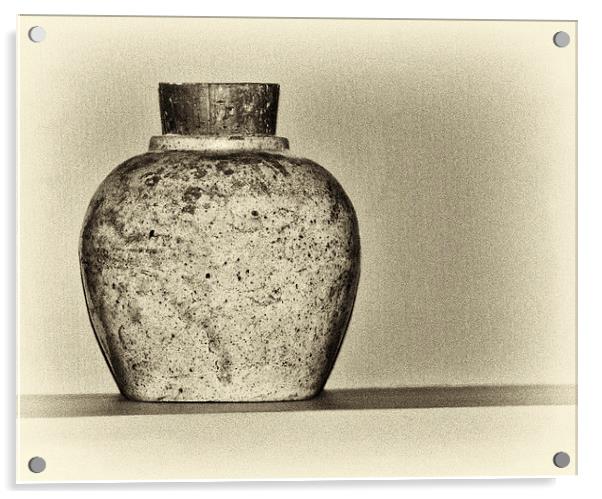 Old Jar Acrylic by Mary Lane