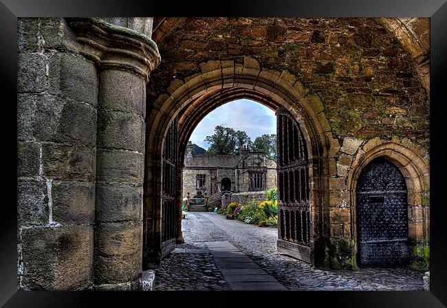 Gateway to Whalley Abbey Framed Print by Sandra Pledger