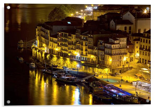 Houses of Porto Acrylic by Robert Pettitt