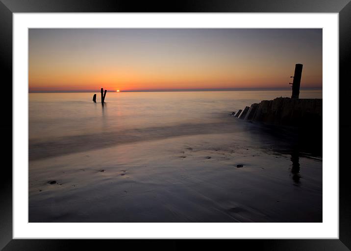 Happisburgh Framed Mounted Print by R K Photography