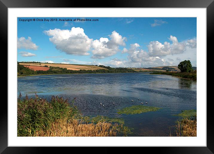 Slapton Ley Framed Mounted Print by Chris Day