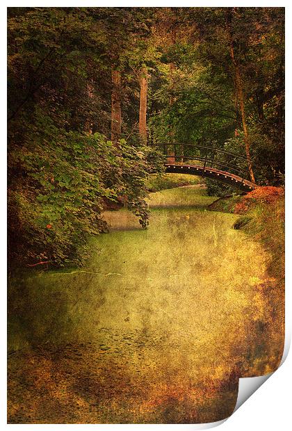 River Bridge Print by Julie Coe