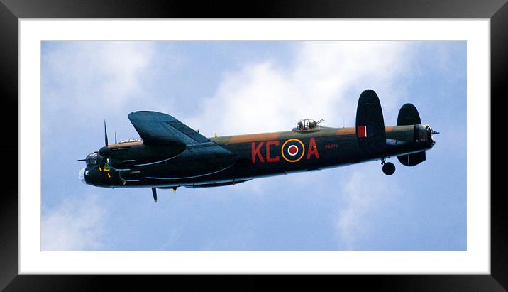 Avro Lancaster Battle of Britain flight Framed Mounted Print by eric carpenter
