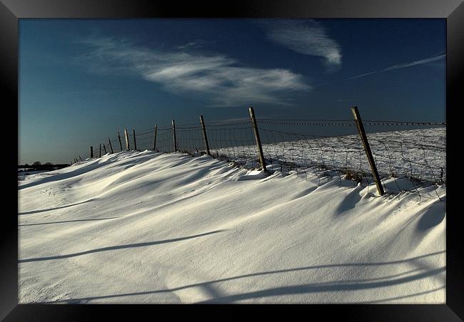 Snow on the South Downs Framed Print by Malcolm McHugh