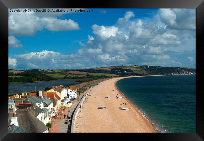 Slapton Sands Framed Print by Chris Day