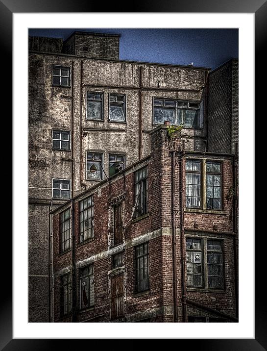 Urban dereliction, Glasgow Framed Mounted Print by Gareth Burge Photography