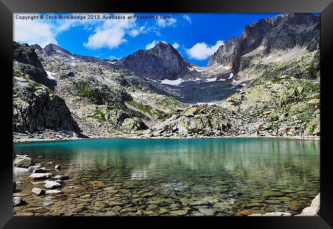 Lac Blanc Framed Print by Chris Wooldridge