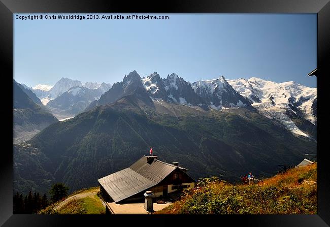 Mont Blanc Massif Framed Print by Chris Wooldridge
