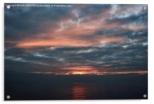 Morning has broken Roker Sunderland Acrylic by Avril Harris