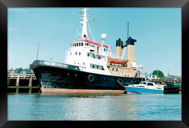 Ocean Going Tug Framed Print by Edward Denyer