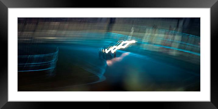 Speed Racer Framed Mounted Print by Julian Bowdidge