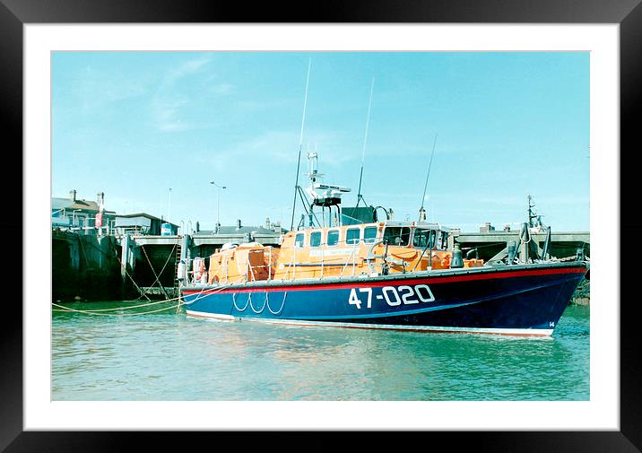 Tyne Class Lifeboat Framed Mounted Print by Edward Denyer