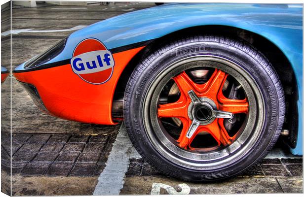 Ford GT wheel Canvas Print by Perry Johnson