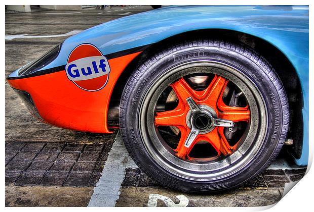 Ford GT wheel Print by Perry Johnson