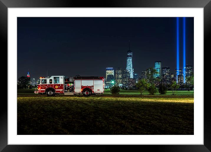 911 Framed Mounted Print by Susan Candelario