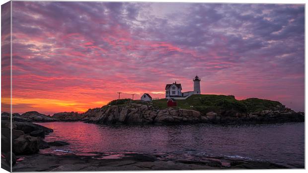 The Nubble Lighthouse, Maine, USA Canvas Print by Steven Ralser