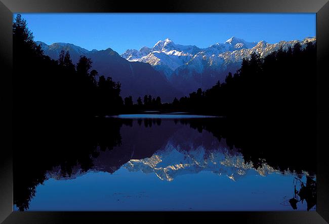 New Zealand Alps Dawn Framed Print by Steven Ralser