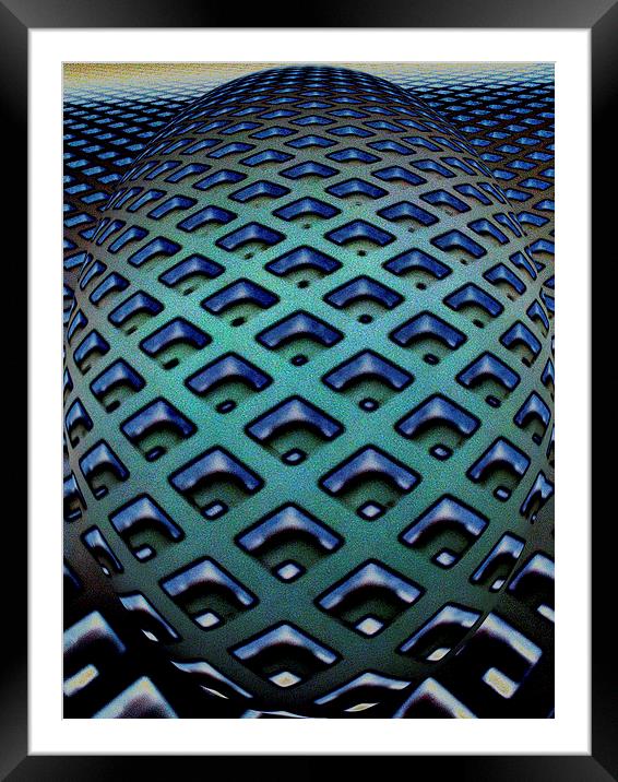 Bluegrid#1 Framed Mounted Print by Pete Moyes