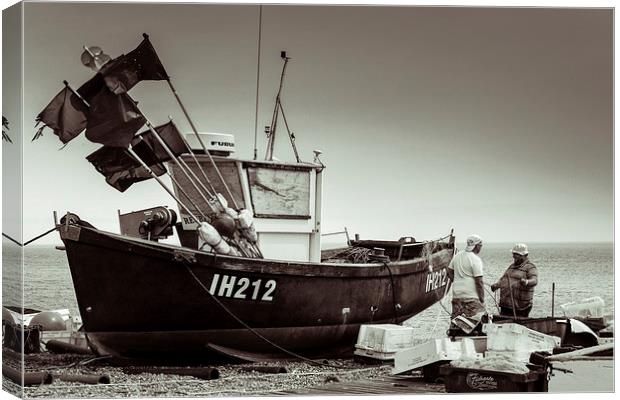 Aldeburgh fishing boat Canvas Print by Stephen Mole