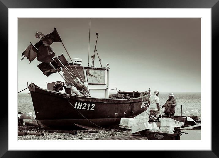 Aldeburgh fishing boat Framed Mounted Print by Stephen Mole
