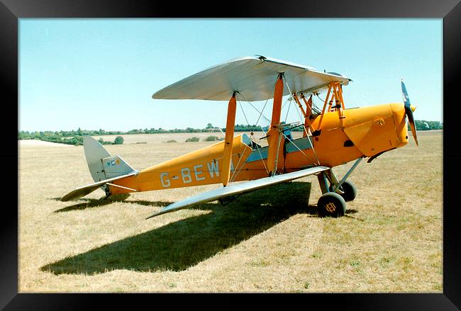 De-Havilland Tiger Moth Framed Print by Edward Denyer