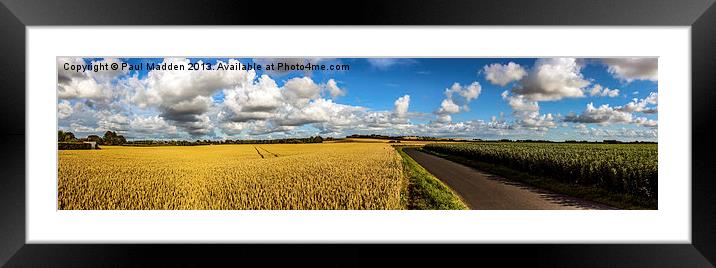 Country roads take me home... Framed Mounted Print by Paul Madden