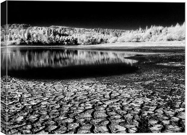 Drought at Burrator Reservoir Canvas Print by Darren Galpin