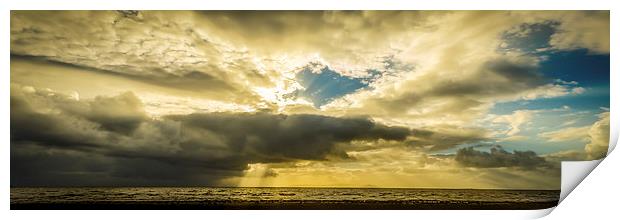 Golden Hour Approaches, Prestwick Print by Gareth Burge Photography