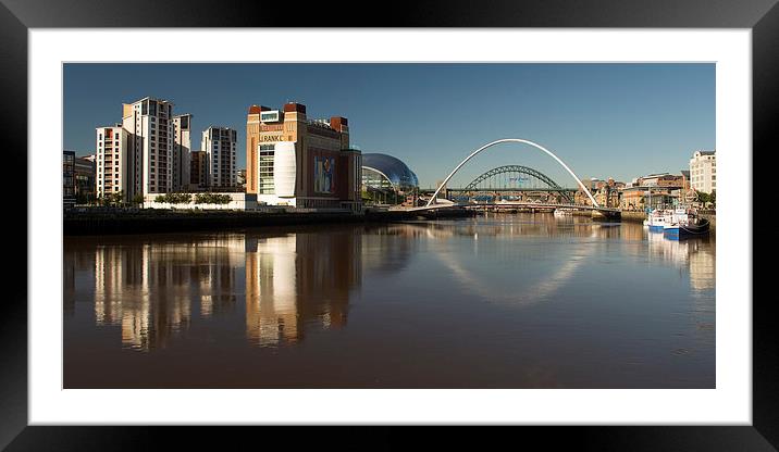 River Tyne (Great North Run Edition) Framed Mounted Print by Ray Pritchard