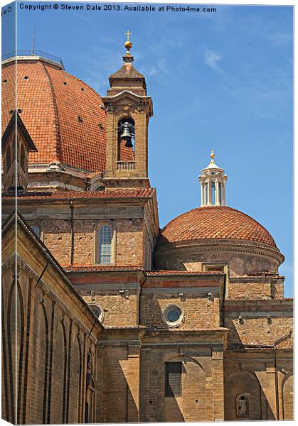 Revered Medici Chapel, Florence Canvas Print by Steven Dale