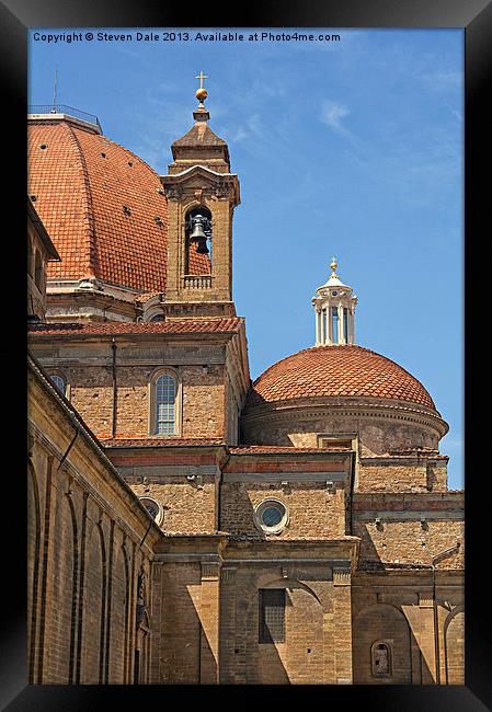 Revered Medici Chapel, Florence Framed Print by Steven Dale