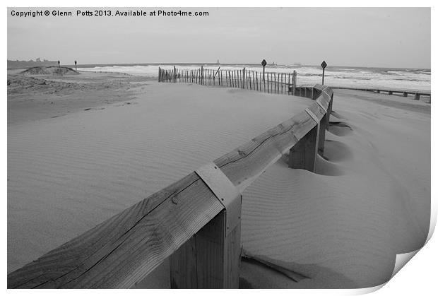 South Shields Beech Dunes Storm Print by Glenn Potts