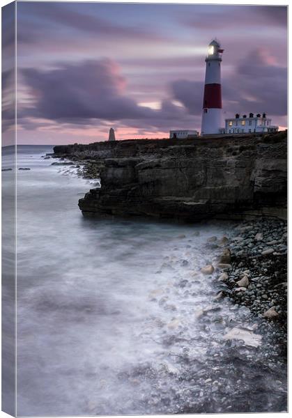 Portland Bill All Lit Up Canvas Print by Chris Frost